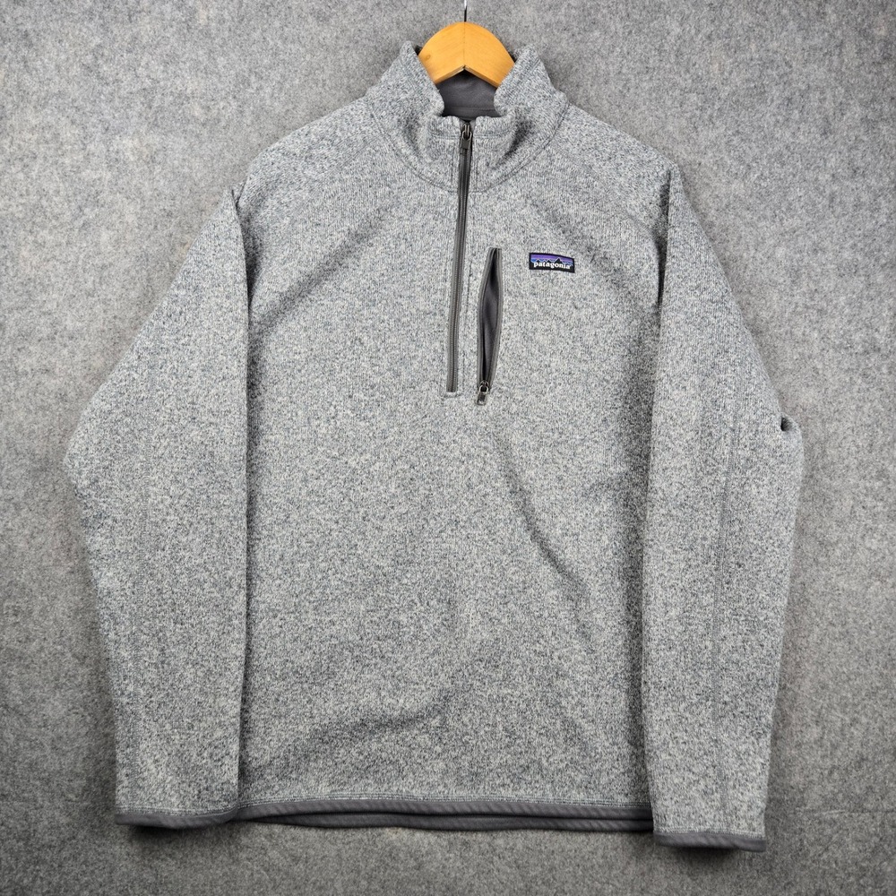 Patagonia Better Sweater Mens Large Gray 1/4 Zip Pullover Fleece Jacket Gorpcore